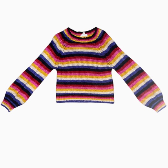 Cloud Chaser Vintage Inspired Color-Block Knit Sweater Size S - Picture 3 of 5